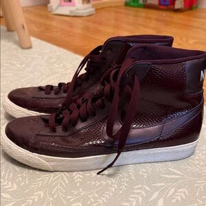 Nike Women's High-Top Sneakers - Deep Burgundy
